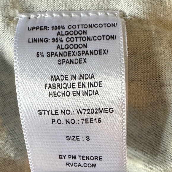 RVCA Black Knit High Waist Women's Shorts - Picture 5 of 7